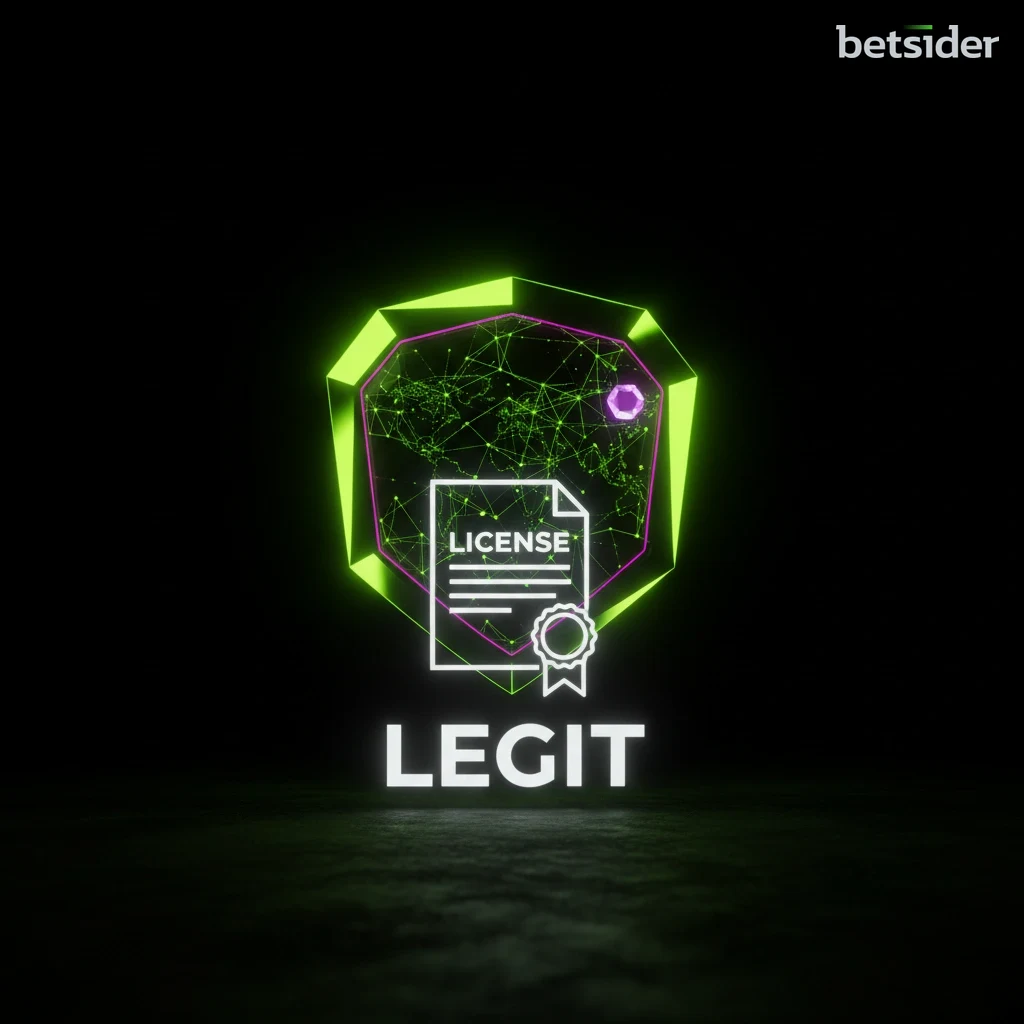 Detalhe da licença de jogo da Betsider emitida pela autoridade de Curaçao.