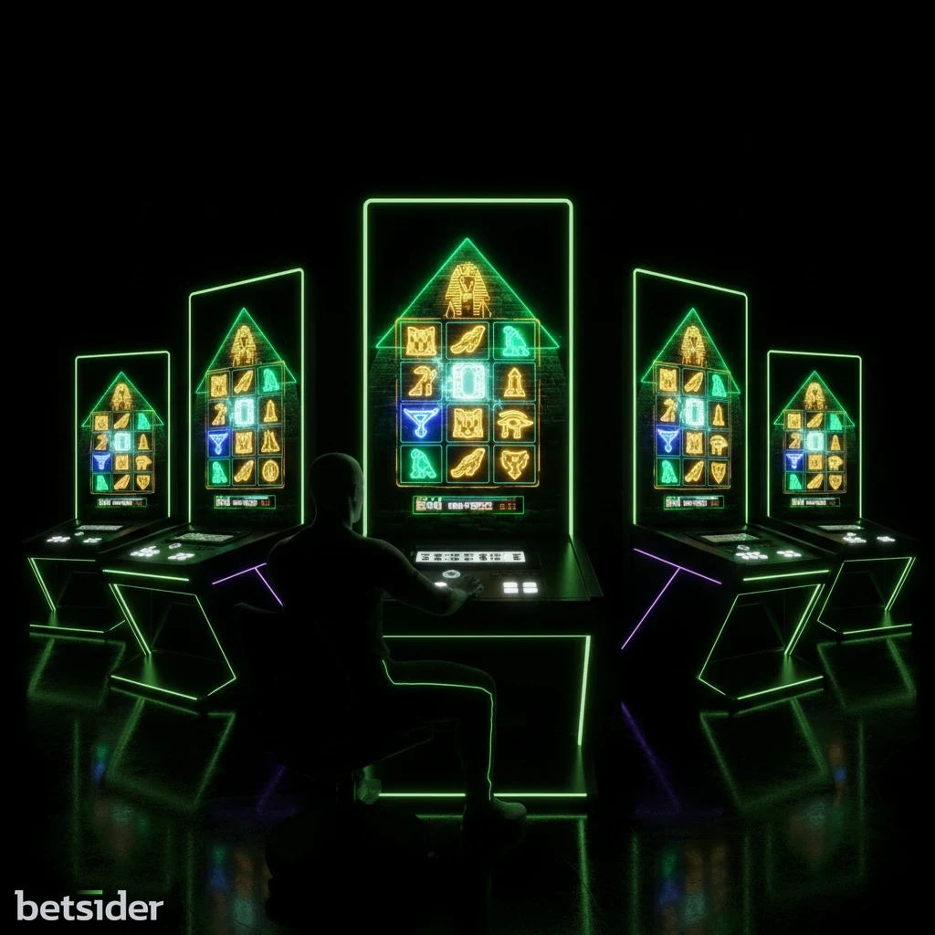 Uma slot com deuses gregos, como Zeus, a lançar raios sobre os rolos do jogo.